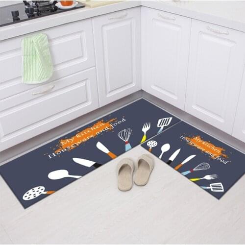 Hot Kitchen Mat Bath Living Room Carpets Anti-Slip Modern Home Entrance Balcony Doormat Tapete Absorbent Floor Mats Home Rug