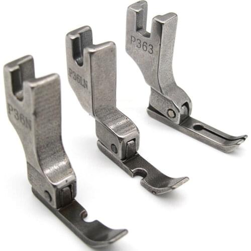 INDUSTRIAL NEEDLE FEED SEWING MACHINE ZIPPER FOOT SET - LEFT, RIGHT & CENTER P36N+P36LN+P363