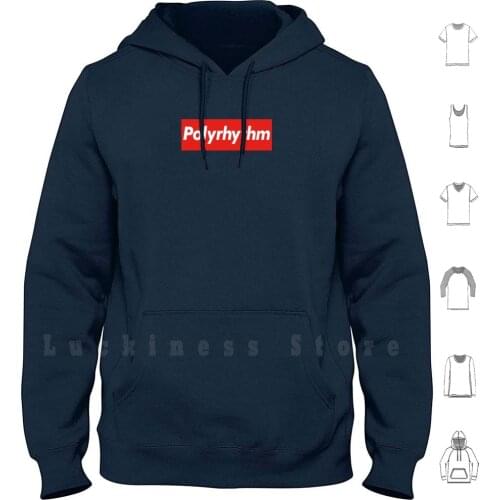 Polyrhythm Hoodies Long Sleeve Jazz Jazzy Meme Lick Polyrhythm Memes Music Time Signature Red Fashion Brand