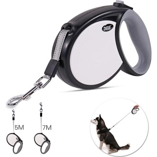 Retractable Pet Dog Leash 5/7M Adjustable Auto Dog Lead ABS/TPR Leash for Small Large Dog Non-Slip Pet Walking поводок для собак