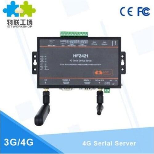 Wifi module Double Port Serial Device Server RS232 RS485 to Ethernet Wifi 4G 3G GPRS Network Converter IoT NEW