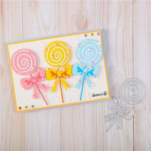 YaMinSanNiO Lollipop Metal Cutting Dies for Card Making Scrapbooking Embossing Stencils Frame Craft Dies Cuts Diy Make New 2020
