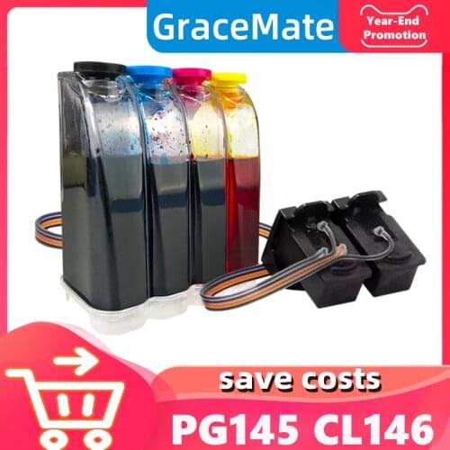PG145xl CL146xl Ink Cartridges CISS Replacement for Canon pg 145 CL-146 for IP2810 MG2410 MG2510 MG2910 Refill Ink Kit Printer
