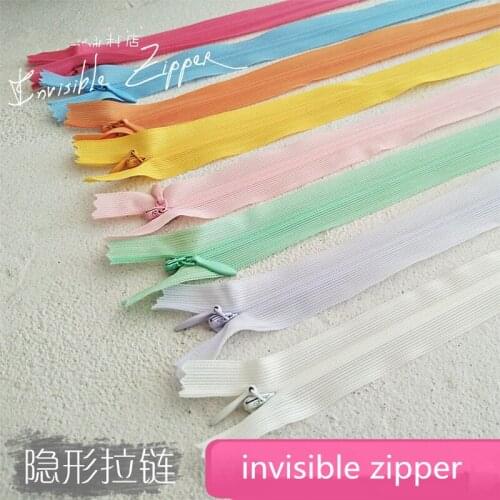 1Pc 45cm Invisible Zipper Pillow Cushion Quilt Cover Zipper Head Accessories Pants Dress Clothes diy DX0005