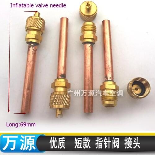 10PCS)ac plus liquid quick connector valve needle plus fluoride valve thimble house car inflatable valve needle welding nozzle