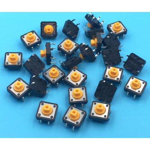 10pcs/lot 12*12*7.3mm band location key switch tact Switch micro switch button B3F-4055