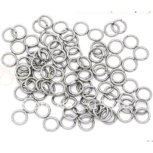 1000pcs 6*1mm strong Stainless steel Jump Ring&split Rings .fashion jewelry accessories.DIY chain necklace