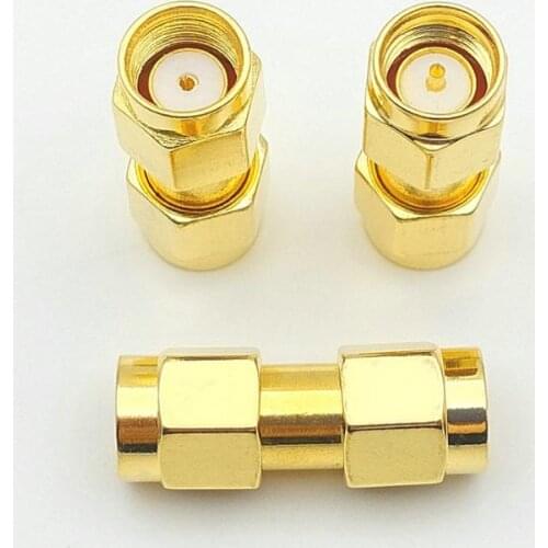 1000pcs Gold plated copper SMA Male to RP SMA Plug RF Coaxial Connector NEW