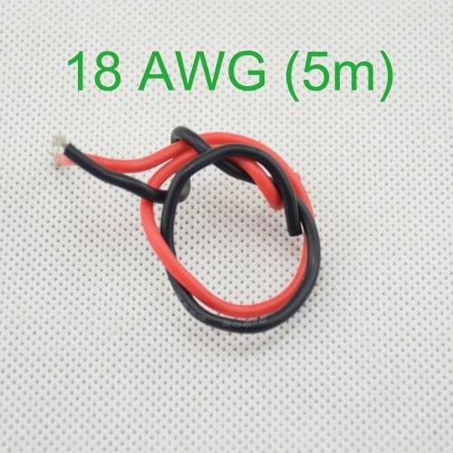 18 AWG (5m) Gauge Silicone Wire Flexible Stranded Copper Cables for RC Wiring