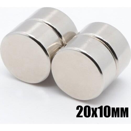 20pcs 20*10 mm N35 Mini Super Strong Rare Earth Fridge Permanet Magnet 20x10 mm Small Round Neodymium Magnet 20*10 mm