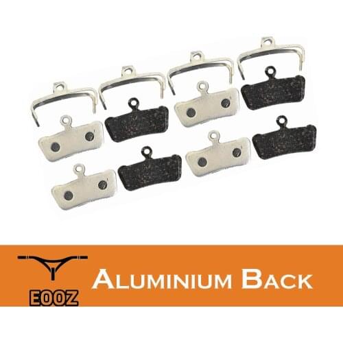 4 Pairs Lightweight Bicycle Semi-metallic Disc Brake Pads Aluminum Alloy Back For SRAM Guide RSC/RS/R Avid XO E7 E9 Trail