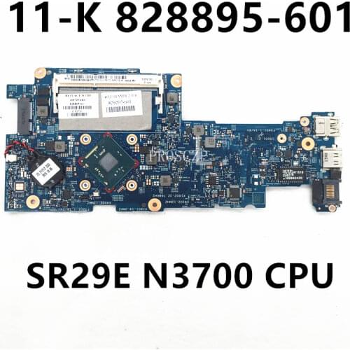 FOR 11-K 11-K122NR 11-K128CA X360 Laptop motherboard 828895-601 829207-601 W/SR29E N3700 CPU HM170 DDR3 100% full Tested