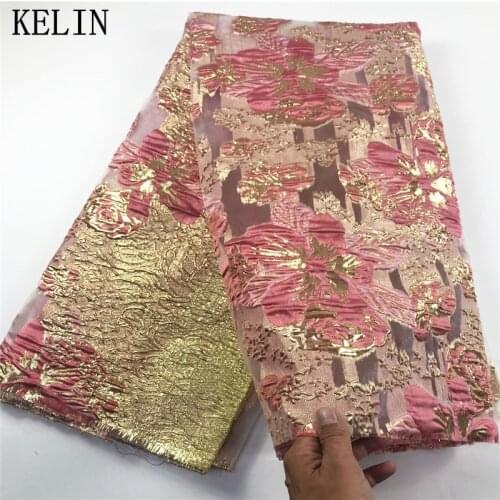 African Lace Fabric Embroidered Nigerian Organza Guipure Lace for Wedding High Quality French Tulle Lace Fabric 5yards OFN037