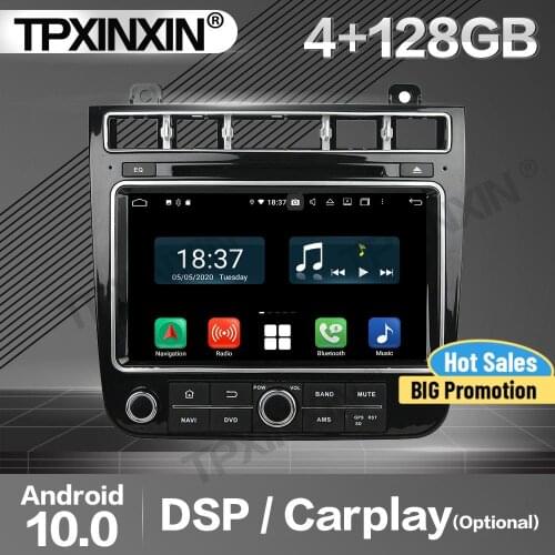 128G Carplay Car Radio 2 Din Stereo Receiver Android For VW Touareg 2015 IPS DSP GPS Navigation Player Audio Recorder Head Unit