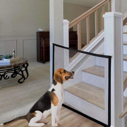 New Pet Dog Fence Gate Safe Guard Safety Enclosure Dog Fences Dog Gate The Ingenious Mesh Magic Pet Gate Pet supplies