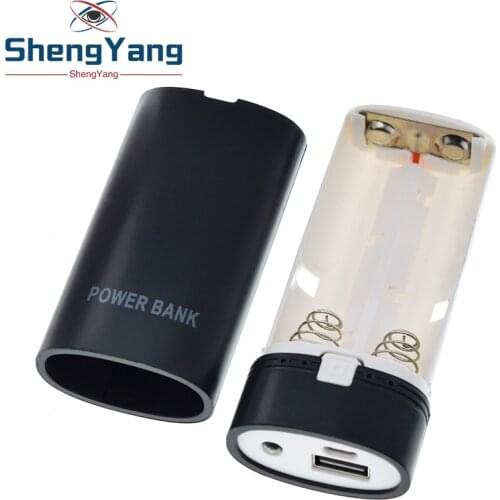 Detachable Design With Indicator Light For Smart Phone Power Bank Case Battery Practical For 18650 Battery