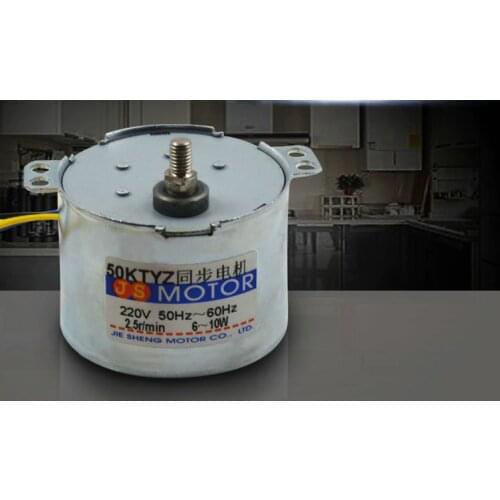 AC220V 6w-10W 2.5RPM 50KTYZ AC permanent magnet synchronous motor.Single phase low speed, power tools/electrical/DIY accessories