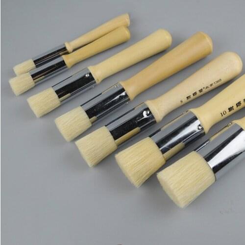 Paint Brush Round Bristles Paint Brush Pinceles Para Acrilico Y Oleo Art Oil Painting Brush Pinceaux Peinture Art Supplies