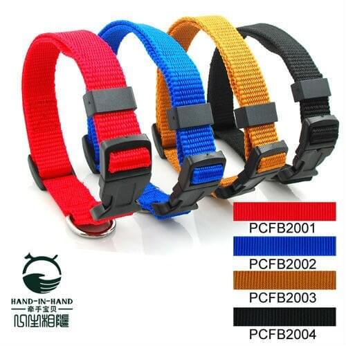 200Pcs/Lot Pet Dog Classic Series Plain Color Collar Buckle Style 2.0cm 4 Colors PCFB2001