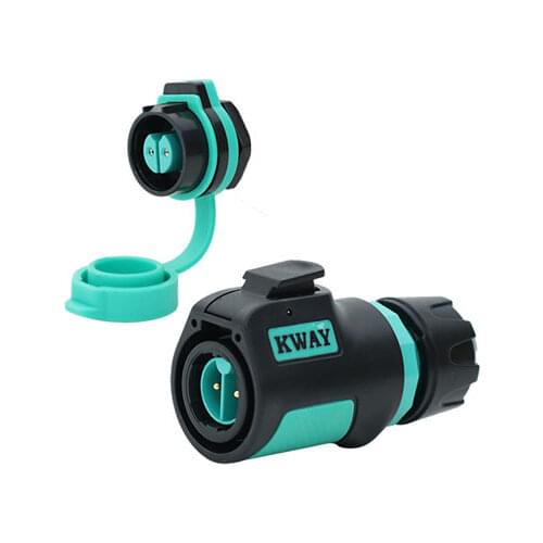 Cnlinko LP16 10A 500V Power IP67 Quick Lock Male Plug Female Socket M16 Waterproof 2Pin Electrical Connector Panel Mount Adapter