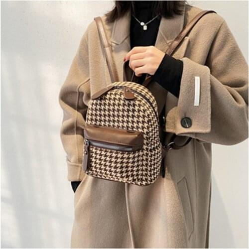 Mini Backpack Women PU Leather Shoulder Bag For Teenage Girls Kids Multi-Function Small Bagpack Female Ladies School Backpack