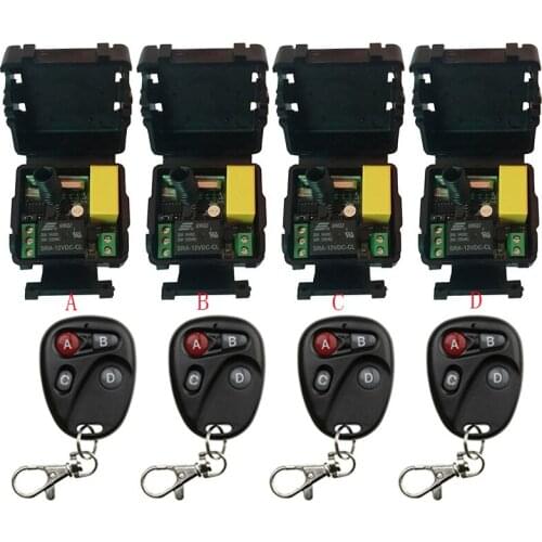 Mini Wireless RF Remote Control Light Switch 10A Relay Output Radio AC 220V 1 CH Channel 1CH Receiver Module +Transmitter