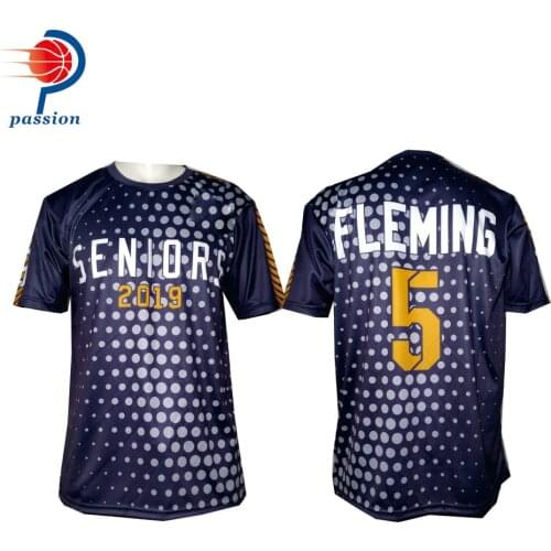 MOQ 5 pcs $25 Each High Quality Quick Dry Custom Cool Sublimation Printing Design Softball Shirts
