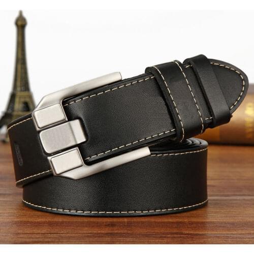 Fashion mens belts casual luxury strap male genuine leather belt men High quality cowhide retro buckle belt new design Belts man