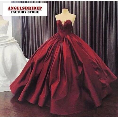 New Arrival Satin Ball Gown Quinceanera Dresses 2021 Sweetheart Applique Vestidos De 15 Ano Princess Party Gowns Online Hot Sale