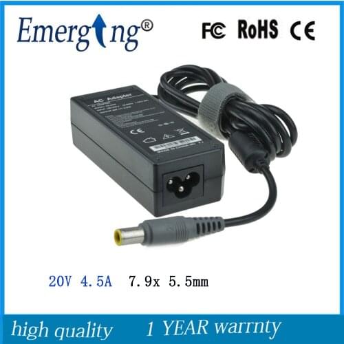 20V 4.5A 90W 7.9x5.5mm New AC Laptop Adapter For Lenovo ThinkPad T420s T430s