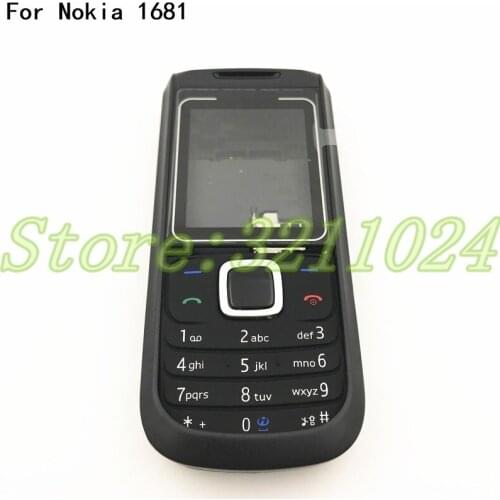 Original New For Nokia 1681 Housing Cover Door Frame + Battery Back cover+Keypad+Logo