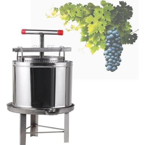 Commercial manual hydraulic jack honey press machine fruits and vegetables press squeezer stainless steel hand grape juicer