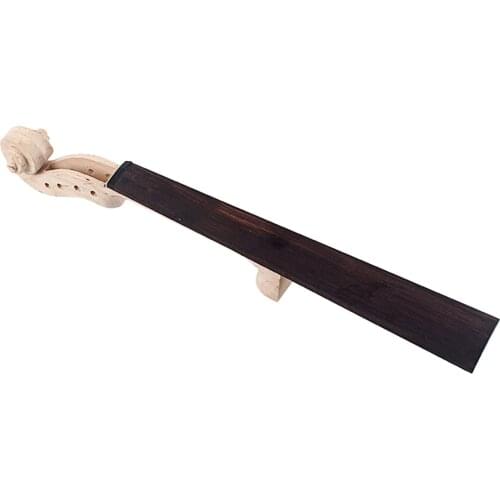Violin Neck Ebony Fingerboard DIY Kit Unfinished for Violin Fiddle Accessory