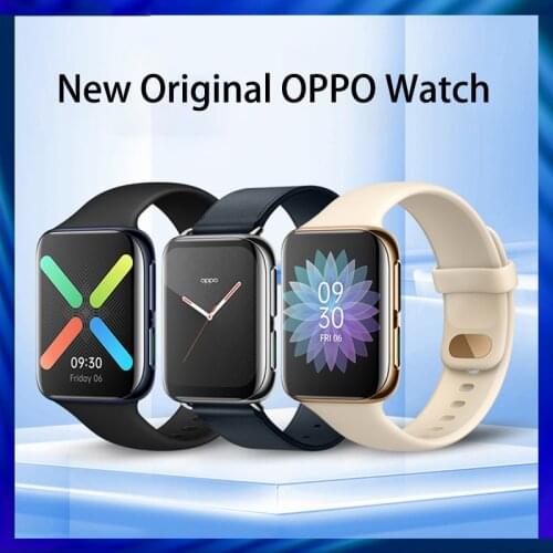New Official OPPO Watch 41mm/46mm eSIM Cell phone 1.6inch AMOLED Snapdragon 2500 & Apollo 3 VOOC 300Mah Smartband 1G 8G GPS