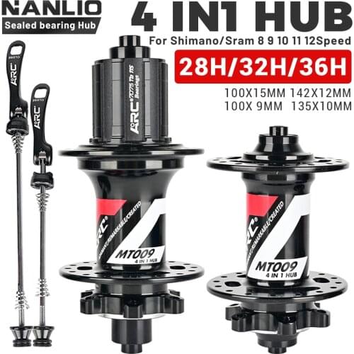 Bicycle hub ARC 009 6 claw 114T Click noise NBK Sealed Bearing Hub Mountain bike HG XD MS 8 9 10 11 12 speed QR TA 32 Hole Hub