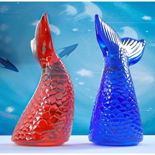 M2EA Super Glossy Mer-maid Shape Silicone Mold Epoxy Craft Resin Molds DIY Jewelry Making Polymer Clay Mold Home Decoration