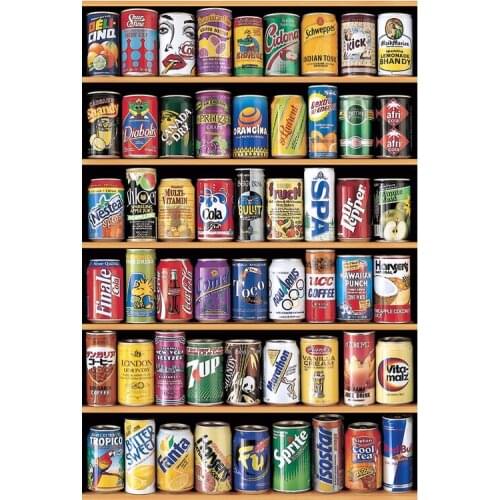 Soda vertical version The wooden puzzle 1000 pieces ersion paper jigsaw puzzle white card adult childrens educational toys