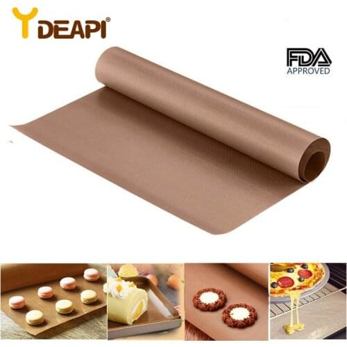 YDEAPI Heat Press Pad Reusable Baking Mat Non Stick Craft Sheet Heat Resistant Easy To Clean BBQ Grill & Baking Mats