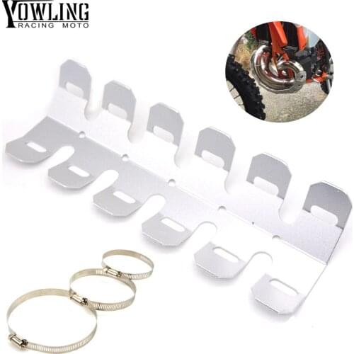 Off-road Exhaust Muffler Pipe Guard Protector Heat Shield For Kawasaki KX KLX KFX KDX 65 80 85 125 250 250 450 450 150 F/R/S