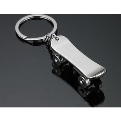 1Pcs/Set Lovers Scooter Keychain Novelty Casual Metal Trinket Couple Skateboard Key Chain Ring Holder Souvenir Jewelry Gift S179
