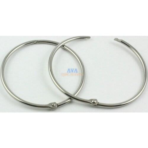 10 Pieces 58mm Stainless Steel Curtain Rings Curtain Open Rings Sliding Hook Rings