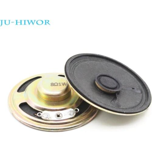 2pcs 8 Ohm 1W 57MM Loudspeaker Cone Paper Cap Speaker Internal Magnetic 18MM Magnet Height 13MM