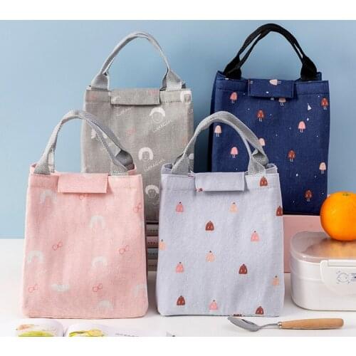 Large thermal insulation bag, thick thermal insulation and fresh-keeping lunch box bag, portable lunch bag with rice