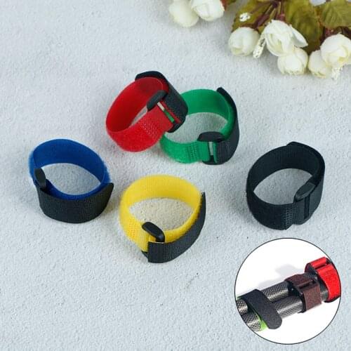 5Pcs/Bag New Fishing Tools Rod Tie Strap Belt Tackle Elastic Wrap Band Pole Holder Accessories Diving Materials Non-slip Firm