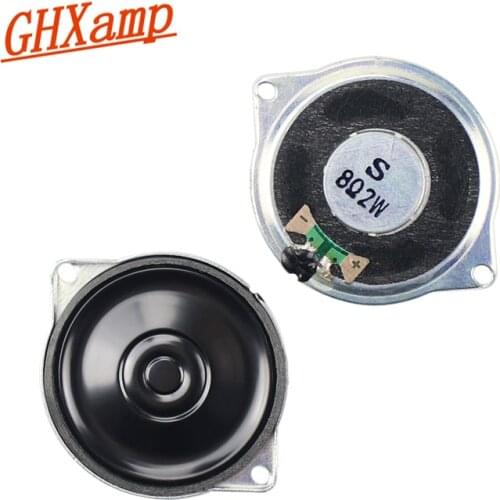 GHXAMP 40MM Full Range Speaker Iron Shell Ear Strap Positioning Hole Loudspeaker Plastic Pot 8 Ohms 2 W 2 Pcs