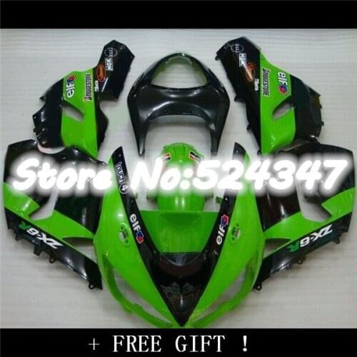 Custom motorcycle hull for ZX-6R 2005 2006 636 ZX6R fairings zx6r 05 06+Free screws