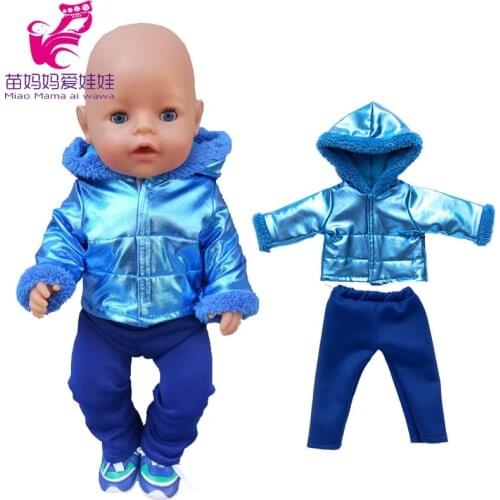43cm New Born Baby Doll Hooded Coat for Bebe Doll Clothes 18 Inch American OG Girl Doll Jacket Girl Toys Clothes