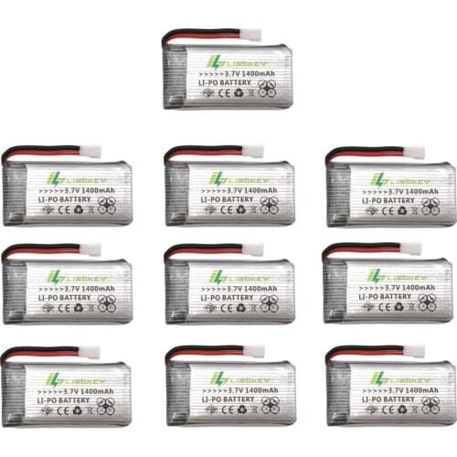 Limskey 1400mAh 3.7V LiPo Battery for SYMA X5SC X5SW battery with Charger RC Drone 3.7 V 1400 mah Lipo Battery