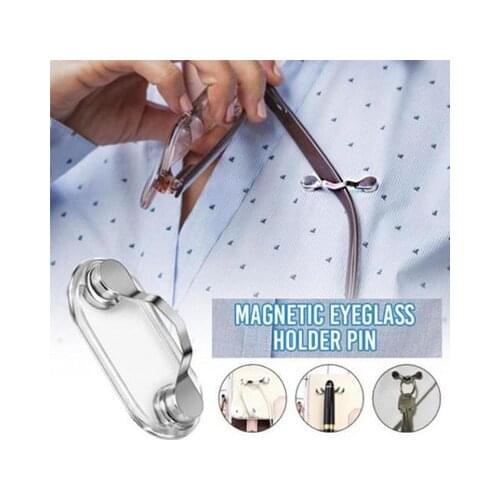 1Pc Magnetic Glasses Holder Clip Sunglasses Headset Line Clip Hang Magnetic Buckle Magnet Hooks