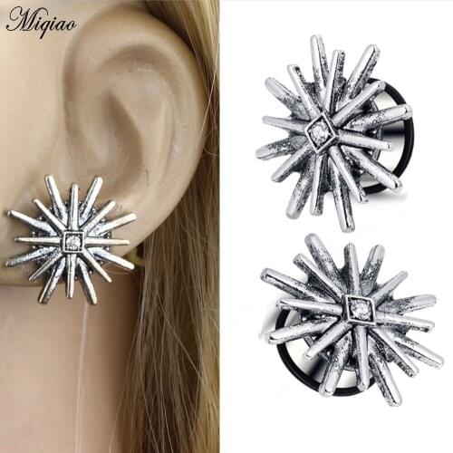 Miqiao 2 Piece Ear Piercing Plug Expander Tunnel Plug Ear Gauges Stretchers Fashion Piercing Jewelry Gift
